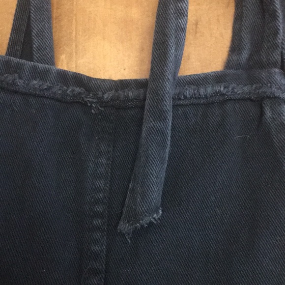Wildfire  short black cotton Denim jean jumper, size medium - Picture 10 of 11